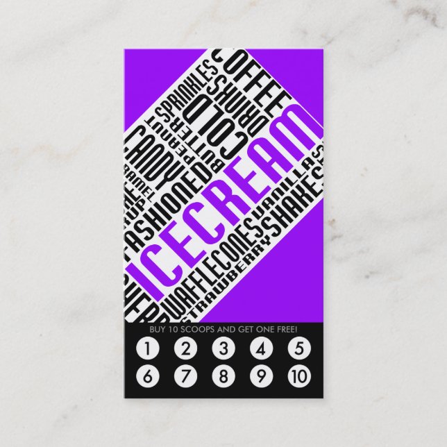 fidélité de crème glacée (wordWEBs) (Devant)