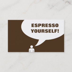 Fidélité espresso vous-même carte de punch café