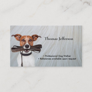 Fidélité Funny Carte de visite de marche chien