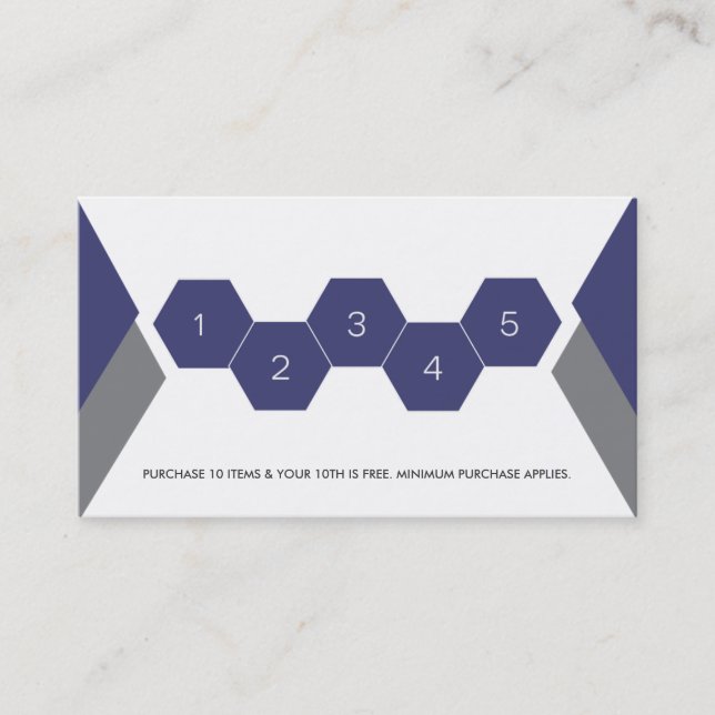 Fidélité Le client de station de lavage récompense le carte (Devant)