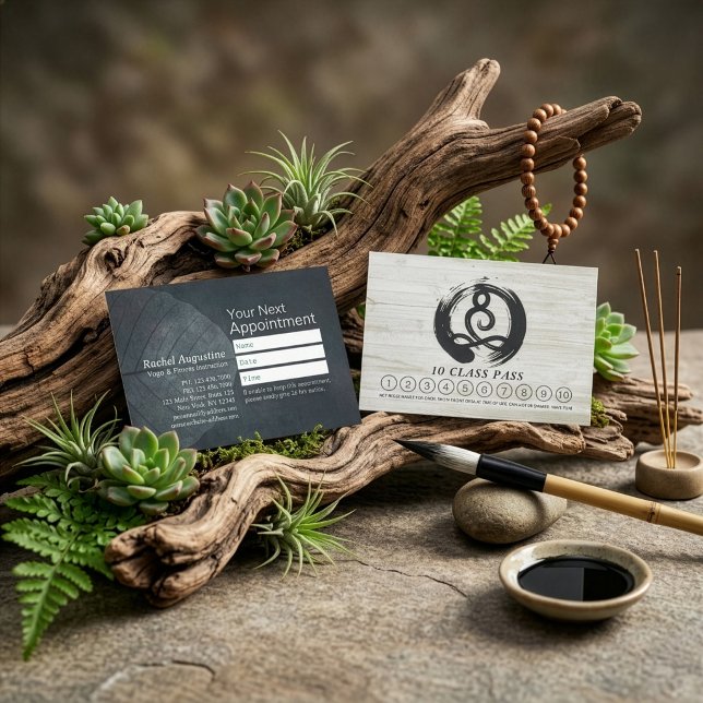 Fidélité Professeur de Yoga Méditation Pose Classe Carte de (Créateur téléchargé)