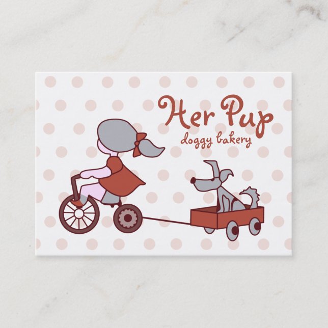 Fidélité Son Pup Chubby Punch & Carte de visite (Devant)