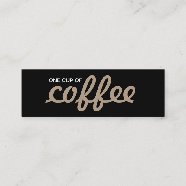 Fidélité une tasse de carte perforée de café (Devant)