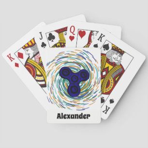 Fidget Spinner Personalized Playing Cards