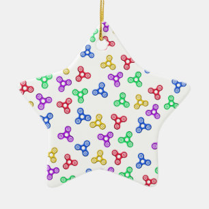 Fidget Spinners Ceramic Ornament