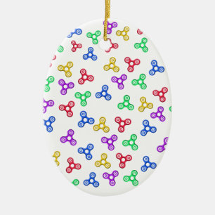 Fidget Spinners Ceramic Ornament