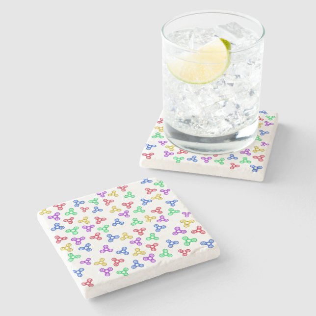 Fidget Spinners Stone Coaster (Side)