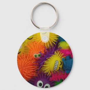 Fidget Toy Squishy Ball Keychain