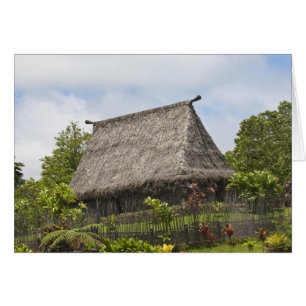 Fidji, île de Viti Levu. Centre culturel polynésie