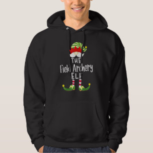 Field Archery Elf Group Christmas Pajama Party Hoodie