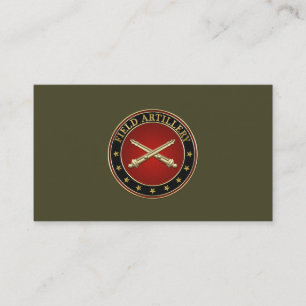 Field Artillery Branch Insignia Business Card