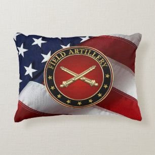 Field Artillery Branch Insignia Special Edition Accent Pillow