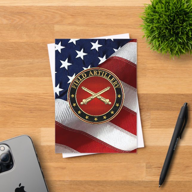 Field Artillery Branch Insignia Special Edition Acrylic Invitations (Insitu (Invitation Card))