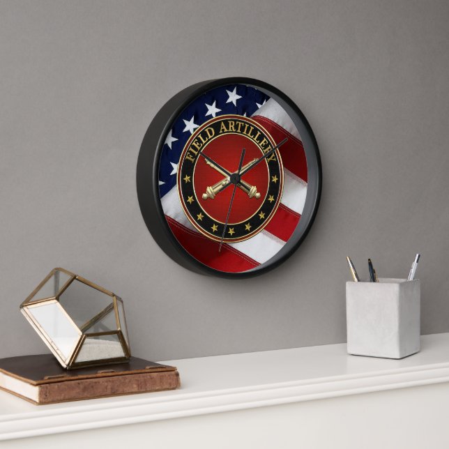 Field Artillery Branch Insignia Special Edition Clock (Office)