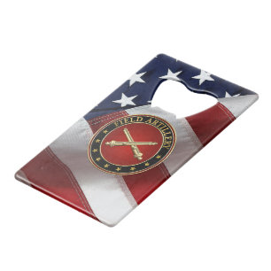 Field Artillery Branch Insignia Special Edition Credit Card Bottle Opener