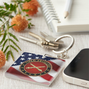 Field Artillery Branch Insignia Special Edition Keychain
