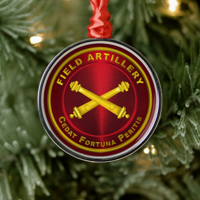 FIELD ARTILLERY  METAL ORNAMENT (Tree)