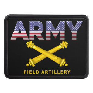 Field Artillery Veteran Trailer Hitch Cover