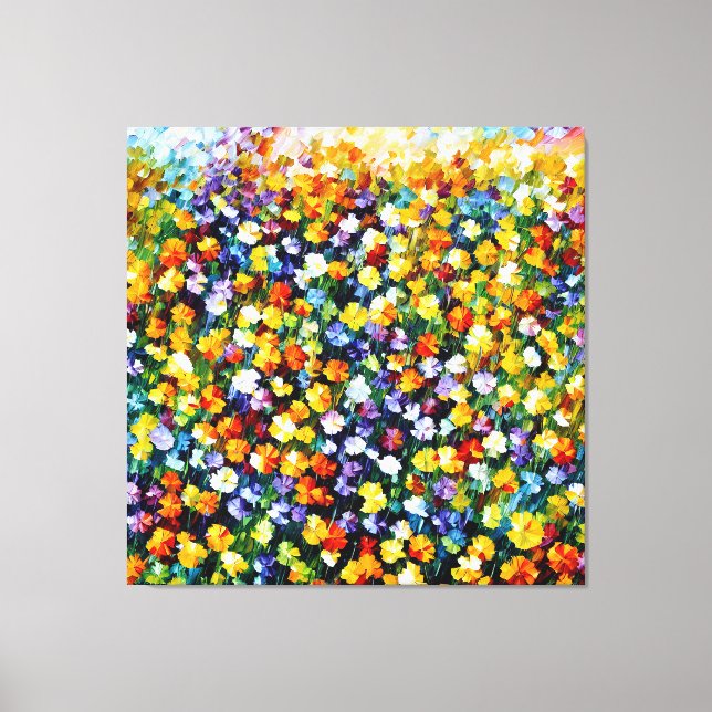 Field bouquet canvas print (Front)
