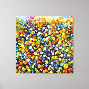 Field bouquet canvas print
