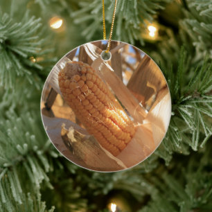 Field Corn Ceramic Ornament
