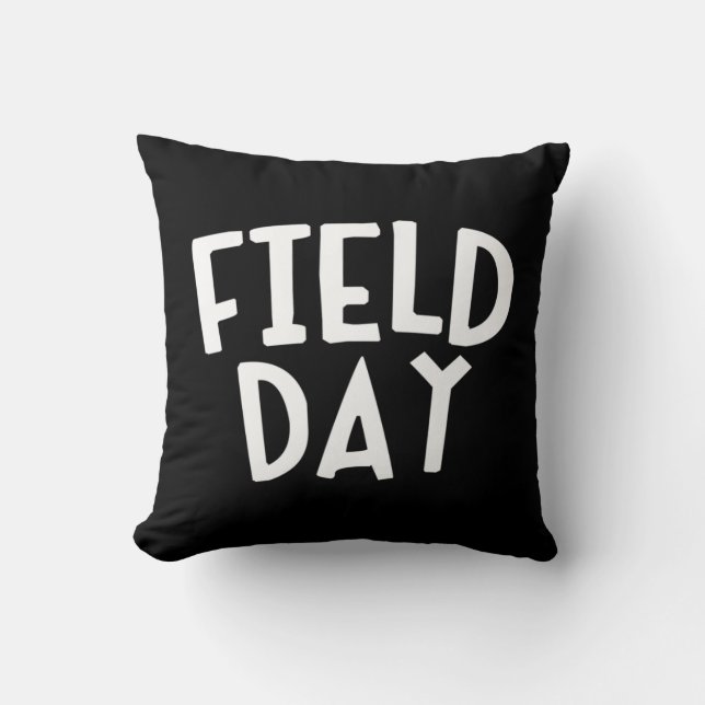 Field Day26 Throw Pillow (Front)