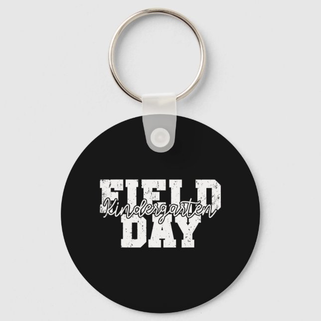 Field Day 2022 Kindergarten school teacher kids Pu Keychain (Front)