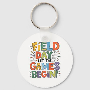 Field Day 2025 Let The Games Begin Teachers Kids F Keychain