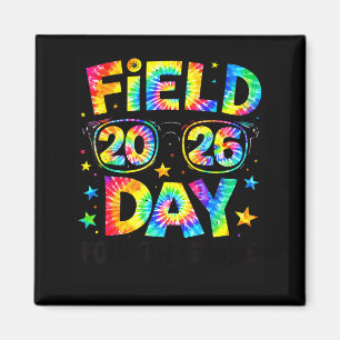 Field Day 2026 4th Grade Tie Dye Teachers Kids Magnet