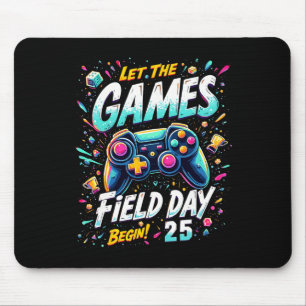 Field Day 25 Let The Games Begin Gamer Theme Mouse Pad