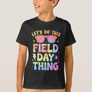 Field Day Activities Tie Dye Filed Day Teacher Kid T-Shirt