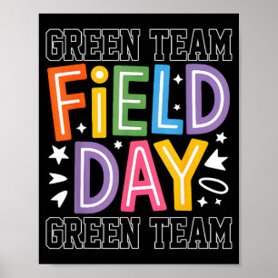 Field Day Green Team Colour Let The Games Begin Poster