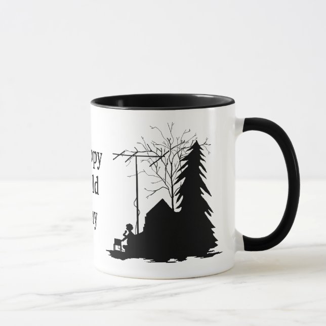 Field Day Ham Radio Silhouette Mug - Ver. 2 (Right)