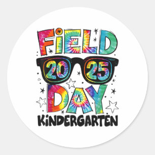 Field Day Kindergarten Field Trip Fun Day Teacher  Classic Round Sticker