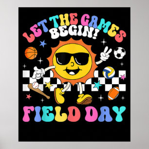 Field Day  Let The Games Begin Teachers Kids Poster