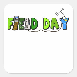 Field Day Name Tags or Stickers
