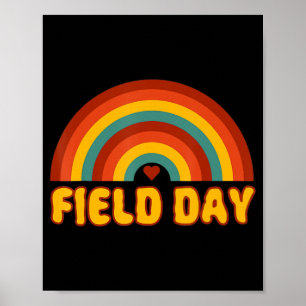 field day orange field day games adults teachers k poster