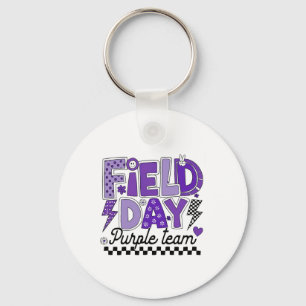 Field Day Purple Team Colour Field Trip Team Game Keychain
