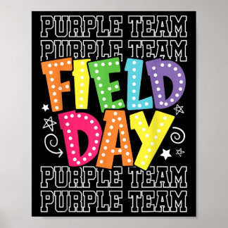 Field Day Purple Team Colour War Camp Team Game Co Poster