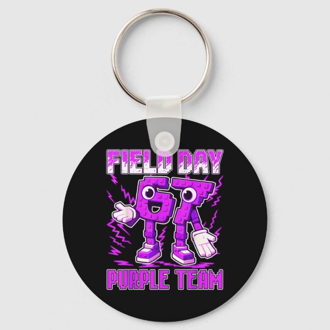 Field Day Purple Team Funny Six Seven Game Srts Keychain (Front)