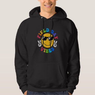 Field Day Vibes For Teacher Kids Happy Field Day Hoodie