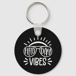 Field Day Vibes Fun  For Teacher Kids Field Day 20 Keychain
