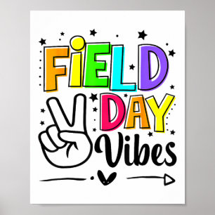 Field Day Vibes Funny For Teacher Kids Field Day 2 Poster