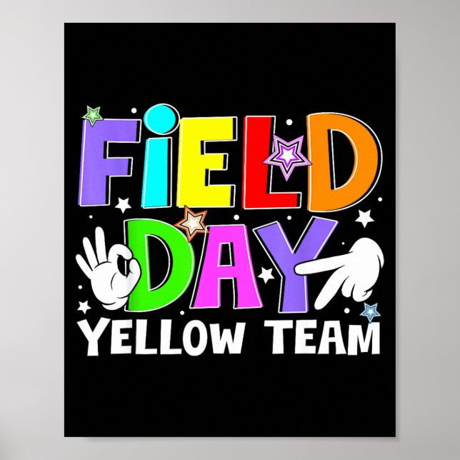 Field Day Yellow Team Let The Games Begin Six Poster (Front)