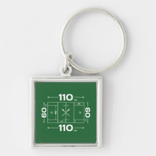 Field Dimensions Keychain
