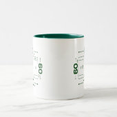 Field Dimensions Two-Tone Coffee Mug (Center)