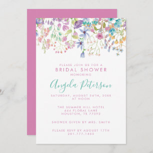 Field Floral Bridal Show Invitation