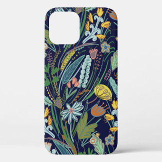Field flowers pattern iPhone 12 case