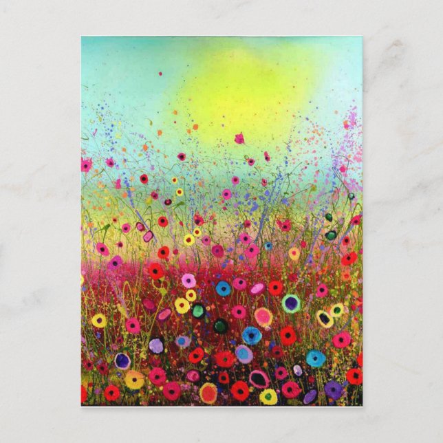 Field flowers postcard (Front)