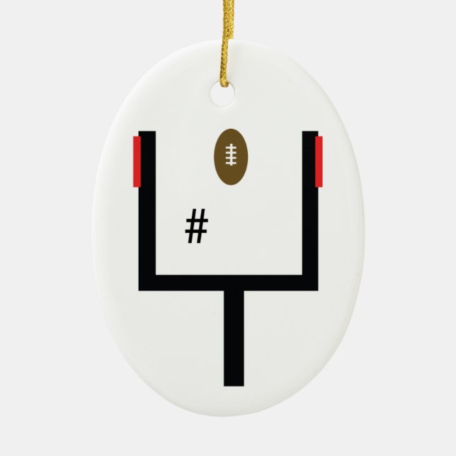 Field Goal Kicker Ornament (Front)